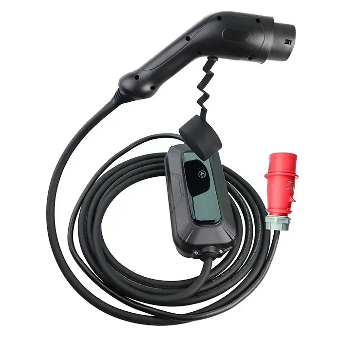 El-Bils Oplader Type 2 11kW Mobil Oplader Kabel 5 Meter | Nyt i sortimentet