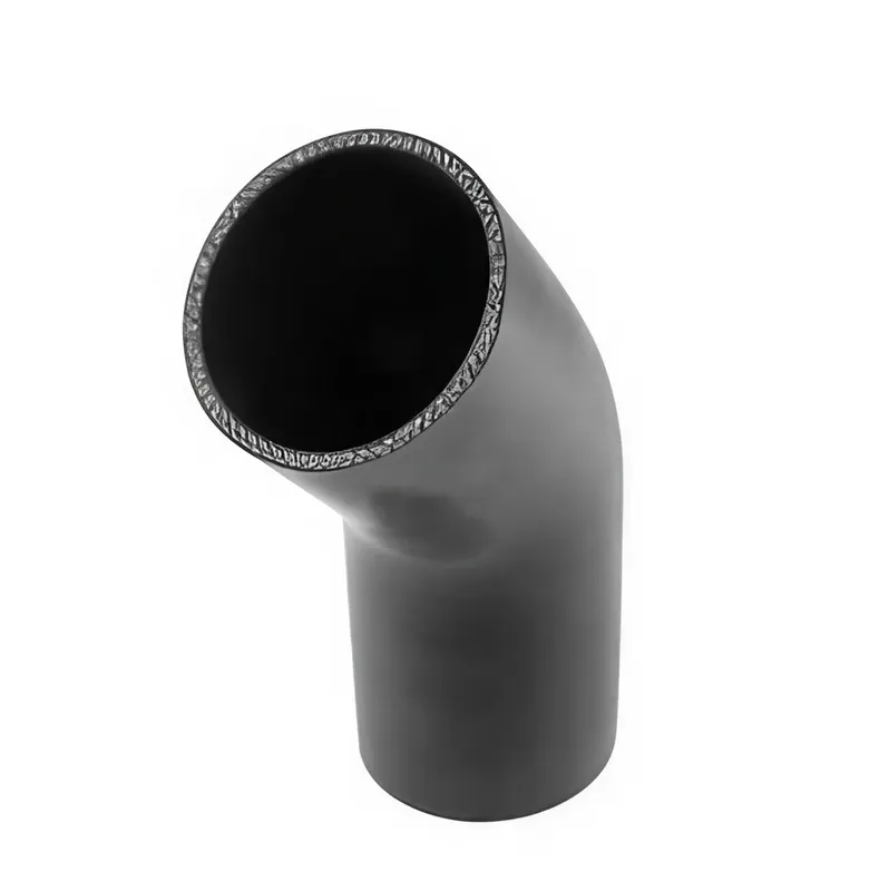 Bestil nemt - Turbosmart 45° Siliconeslange Bøjning 2,75" Sort