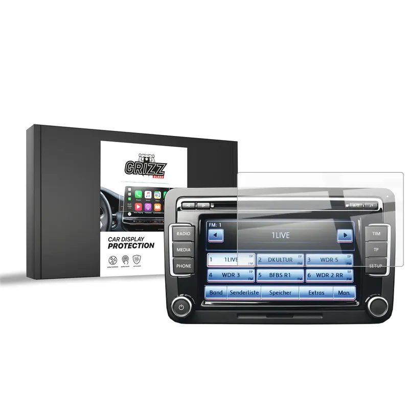 VW RCD 510 GRIZZ Keramisk Skærmbeskyttelse Blank - Supergod pris