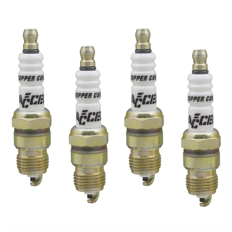 Skarp pris | Tændrør lille for headers Sæt a. 4 stk. (Accel 0576S-4) Shorty Spark Plug