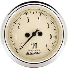 Tilbudspris | Auto Meter Street Rod/Antique omdrejningstæller 2 1/16" dia. (AutoMeter 1897)