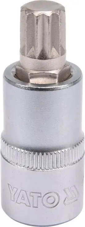 YATO Spline Topnøgle 1/2" M12 55 mm - Stærkt tilbud