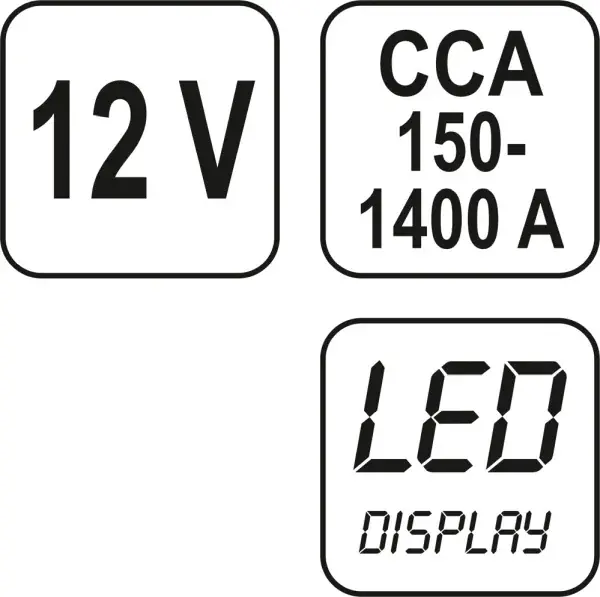 YATO YT-8311 Digital Batteritester 12V | Leveres hurtigt