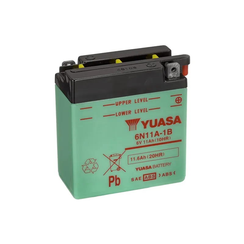 Direkte fra fabrikken - Yuasa - 6V 11.6Ah Batteri - 101861