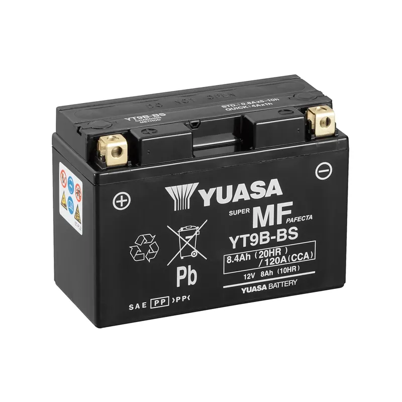 Yuasa - 12V 8.4Ah 120A Batteri - 102165 - Tidsbegrænset tilbud