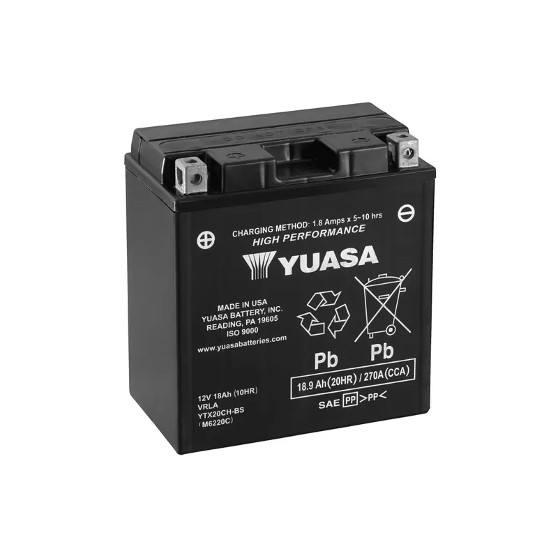 Leveres hurtigt | Yuasa - 12V 18.9Ah 270A Batteri - 102184