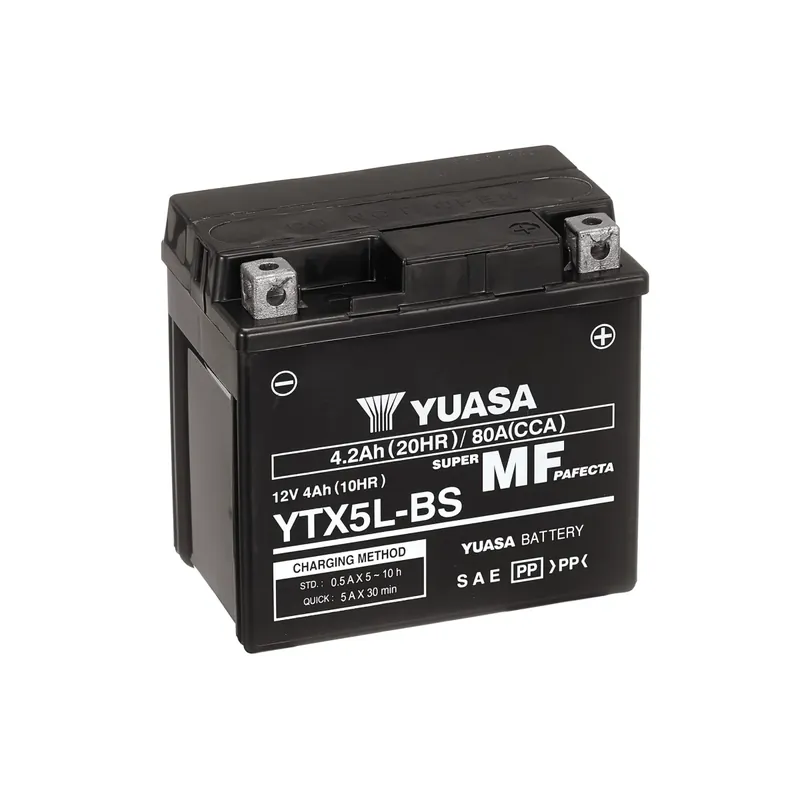 Yuasa - 12V 4.2Ah 80A Batteri - 102198 - Særpris