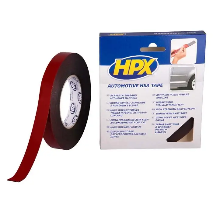 Premium kvalitet - HPX dobbeltklæbende tape 19mm x 10m