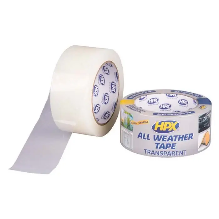 All Weather Tape transparent, 48mm x 25m - Hurtig forsendelse