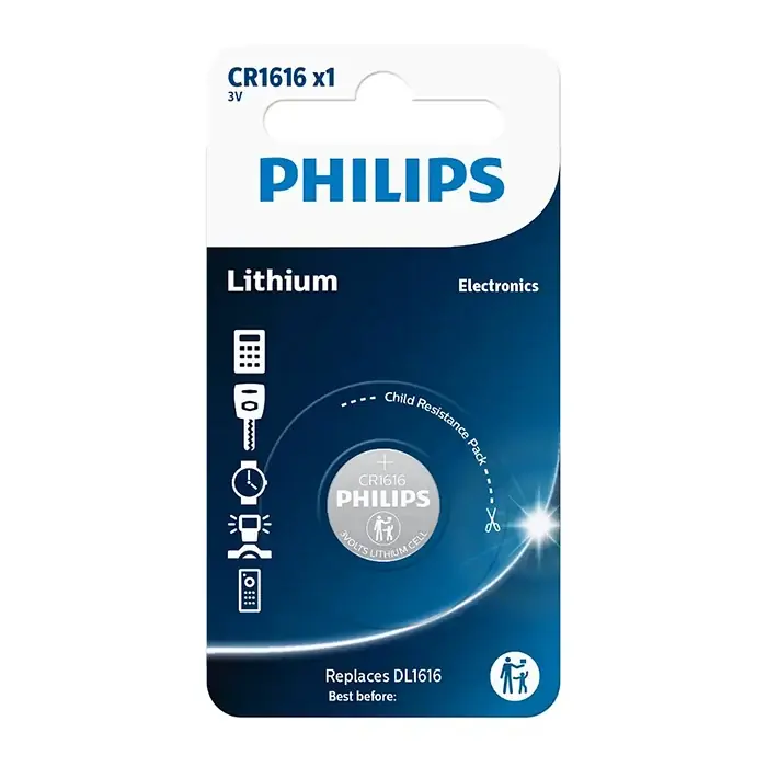 Philips CR1616 Knapcelle batteri 3V | Tidsbegrænset tilbud