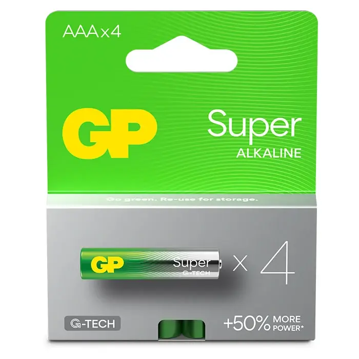 God pris - GP Super Alkaline AAA-batteri 24A/LR03 4-pak