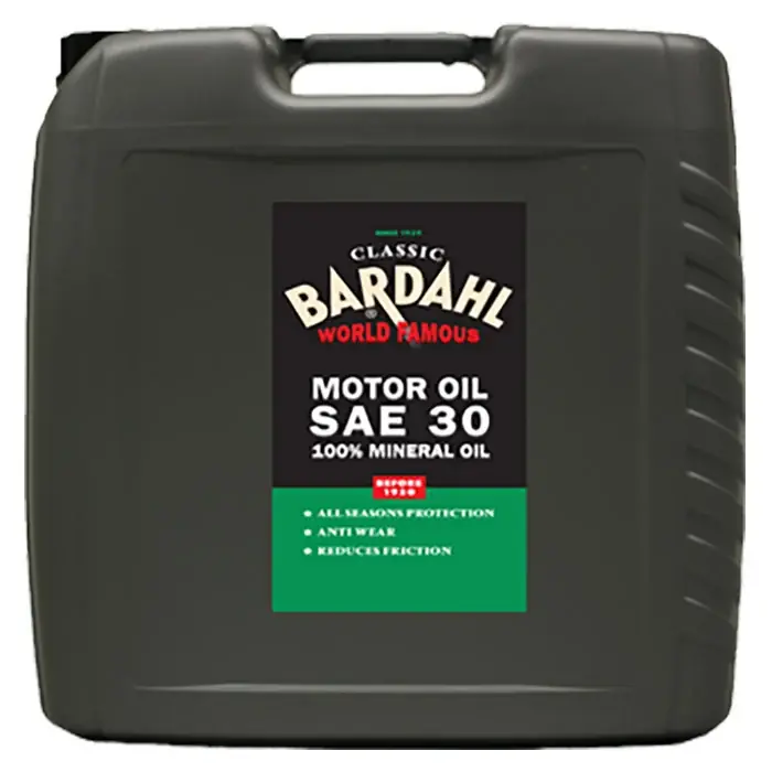 Bardahl 20 Ltr. Sae30 Singlegrade Classic motorolie - Ny vare