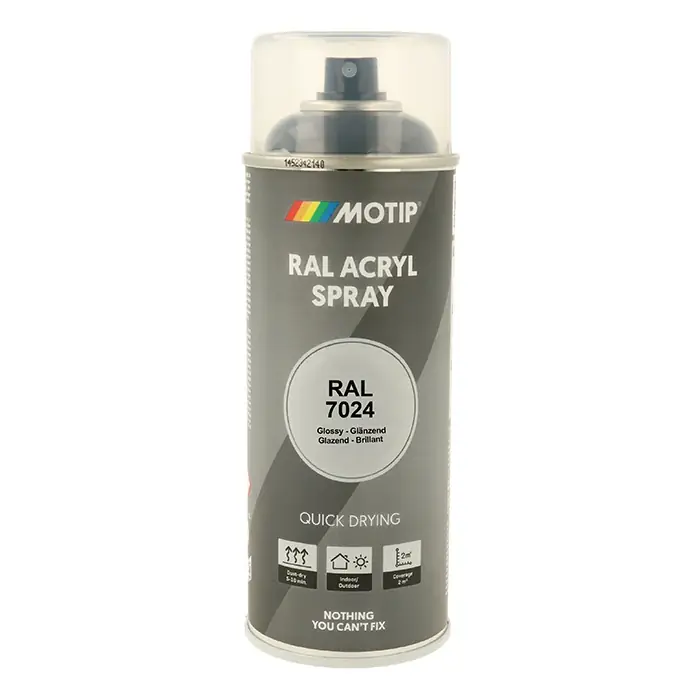 Kan bestilles - Motip Ral 7024 high gloss graphite grey