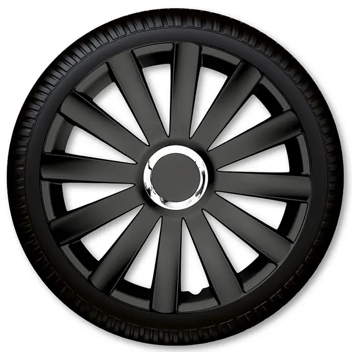 16" Spyder Pro sort hjulkapselsæt | Meget populær