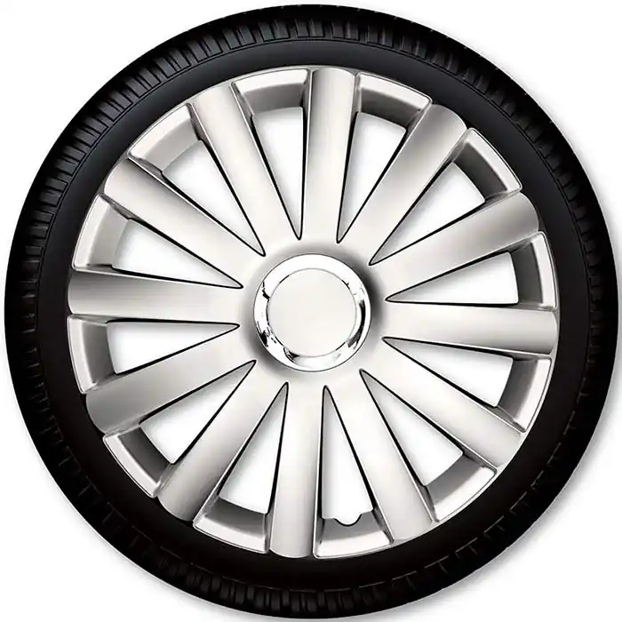 13" Spyder Pro silver hjulkapselsæt | Sidste mulighed