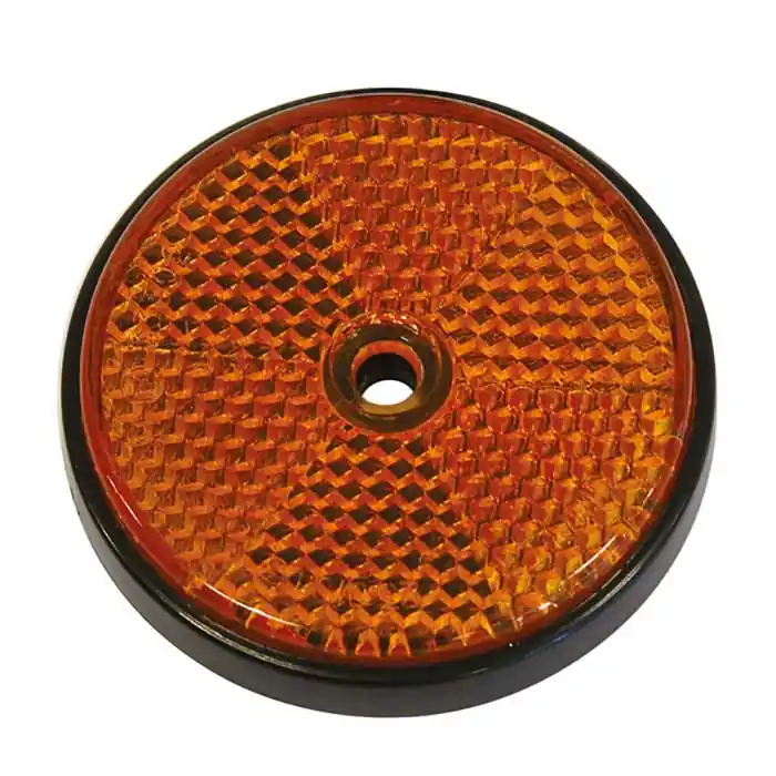 Direkte fra producenten | Refleks rund gul diameter 68mm 2stk