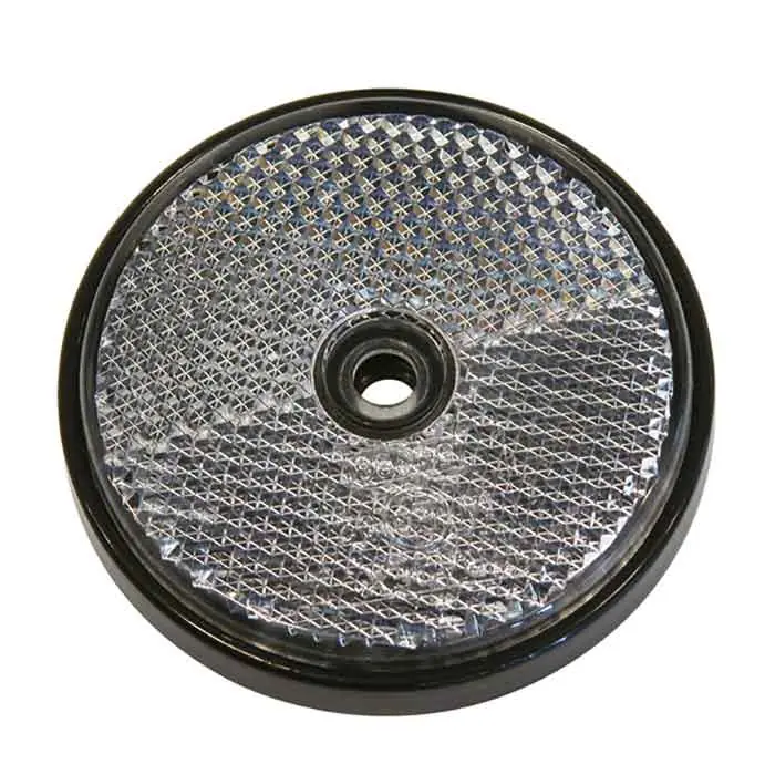 Refleks rund hvid diameter 68mm 2stk - Nyhed