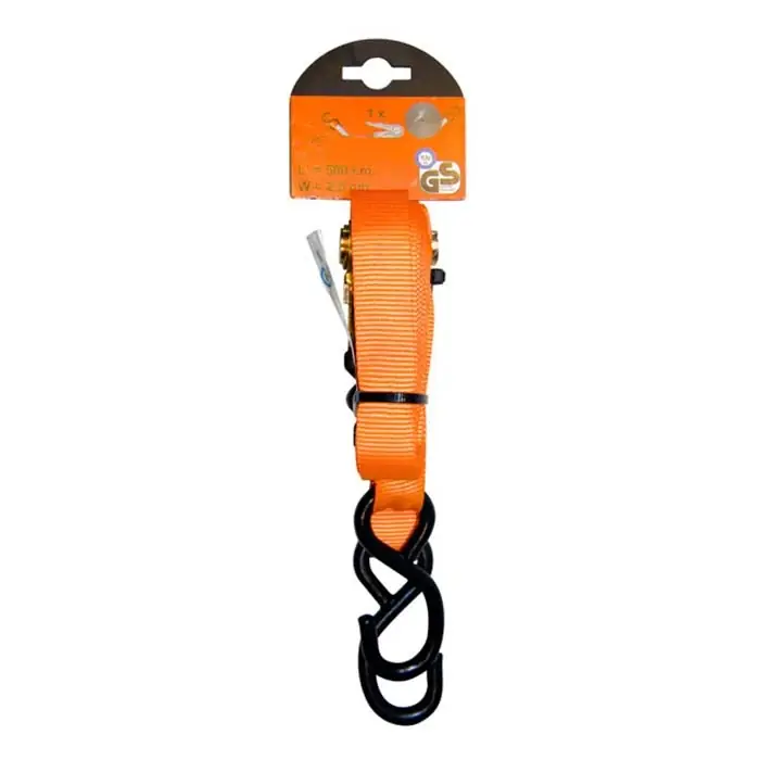 Bagagerem 500 cm 25mm m/klickstr. 2 kroge TüV/GS - Begrænset antal