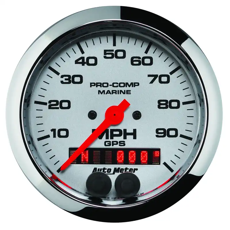 3-3/8" Gps Speedometer, 0-100 Mph, Marine Chrome Ultra-Lite - Prisnedsættelse
