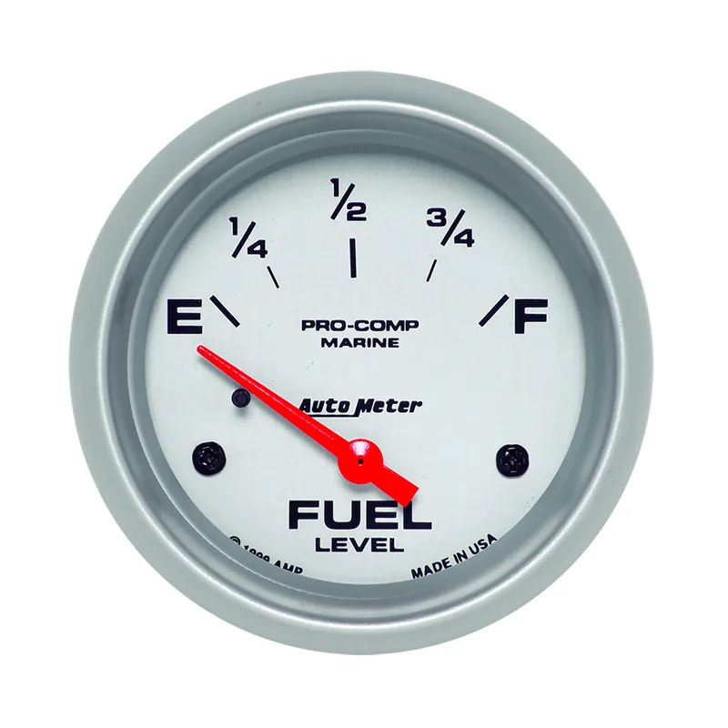 2-5/8" Fuel Level, 240-33 Ω, Marine Silver Ultra-Lite - Spar ekstra