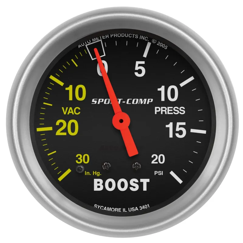 2-5/8" Boost/Vacuum, 30 In Hg/20 Psi, Sport-Comp | Rabat