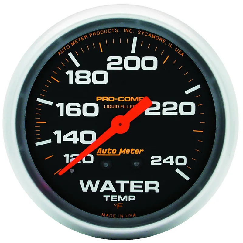 2-5/8" Water Temperature, 120-240 °F, Liquid Filled, Pro-Comp | Topkvalitet