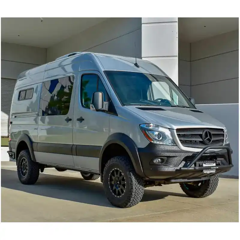 OneWay, Fender Flares sæt, Mat Sort, Passer til Mercedes Sprinter W906 Facelift (2014-2018), 4-dele | Nyt i sortimentet