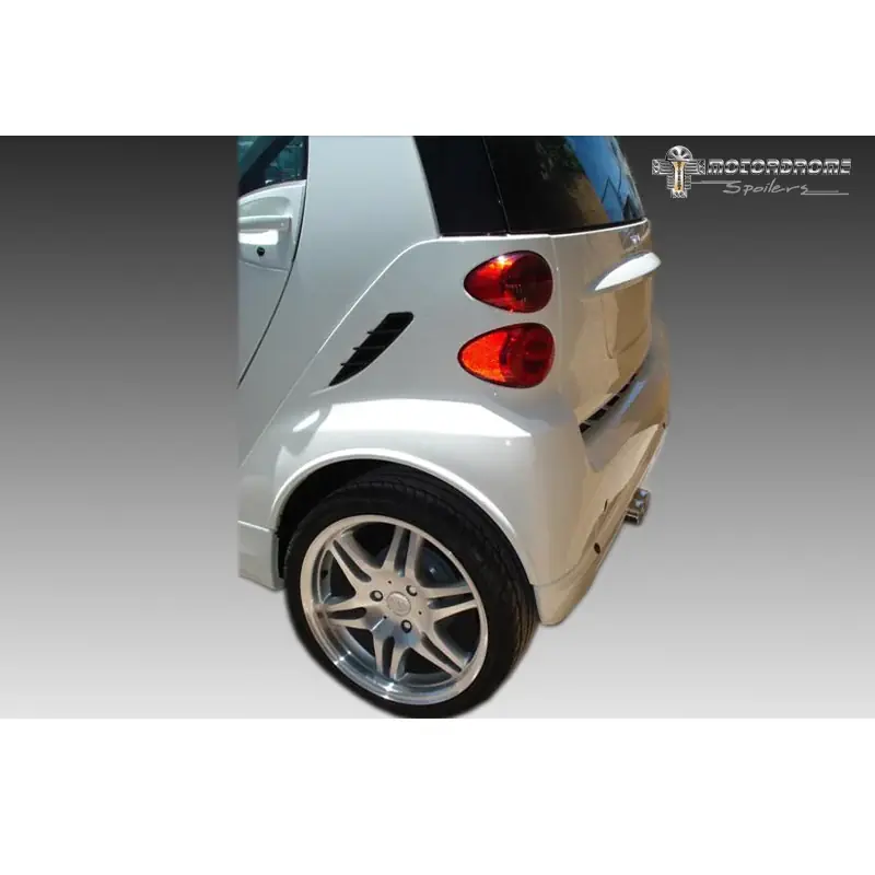 Klar til afsendelse | Motordrome, Wheel arch extensions (rear side), passer til MCC Smart ForTwo 4/2007- (2-dele) (ABS)