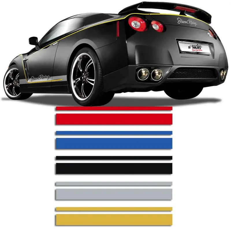 AutoStyle, Universal Selvklæbende Pinstripe - Blå - 2+3mm x 975cm - Fordelagtig pris