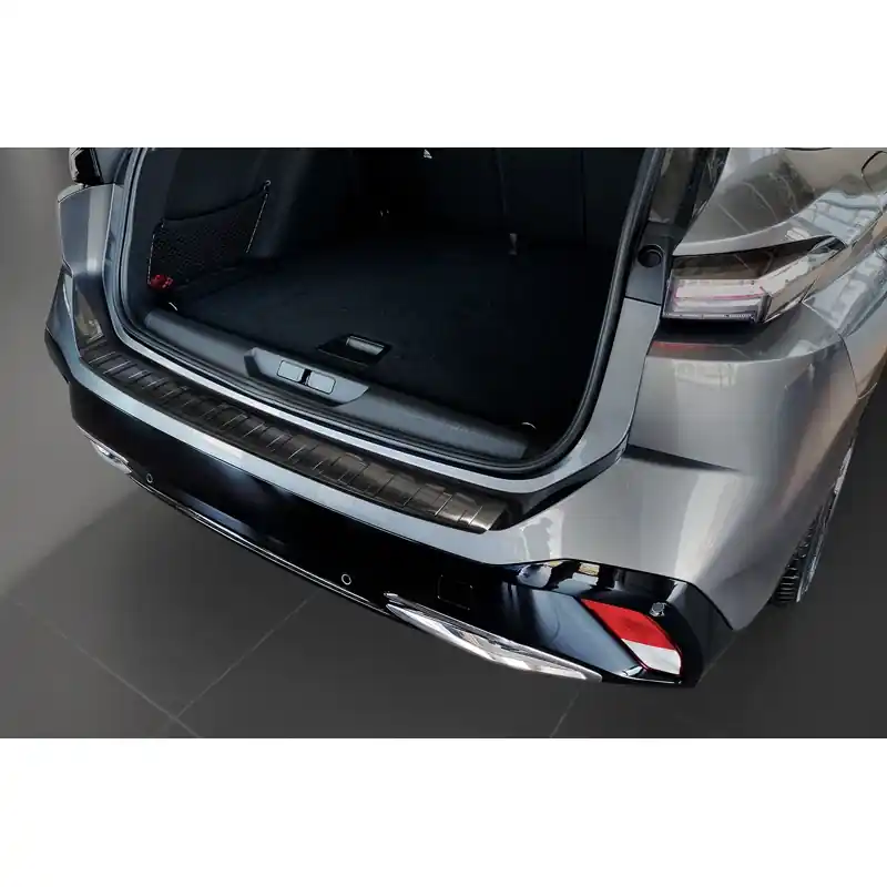 Avisa, Bagkofangerbeskytter, Sort, Rustfritstål, passer til Peugeot 308 II SW 2013-2017 & Facelift 2017-2021 ‘Ribber‘ - Meget populær