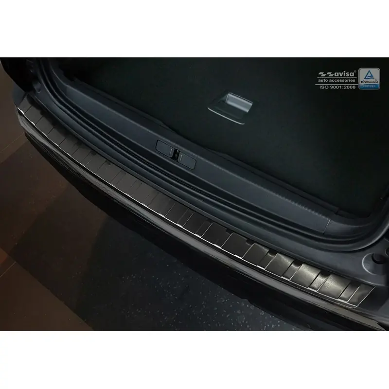 Avisa, Bagkofangerbeskytter, Sort, Rustfritstål, passer til Peugeot 3008 II 2016- ‘Ribs‘ | Bestseller