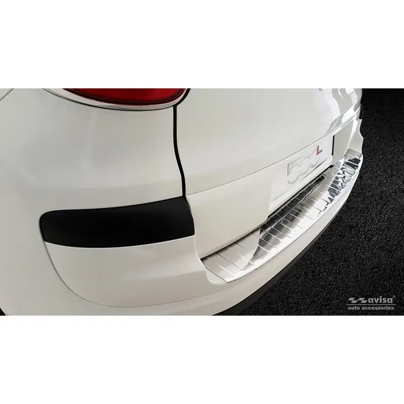Avisa, Bagkofangerbeskytter, Rustfritstål, passer til Fiat 500L Facelift 2017- ‘Ribs‘ - Stærkt tilbud