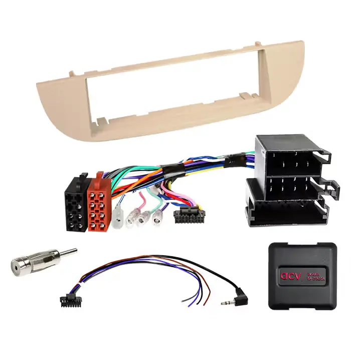ACV Komplet 1-DIN Kit Fiat 500(ZAF 312) beige 2007-2015 | Direkte fra fabrikken