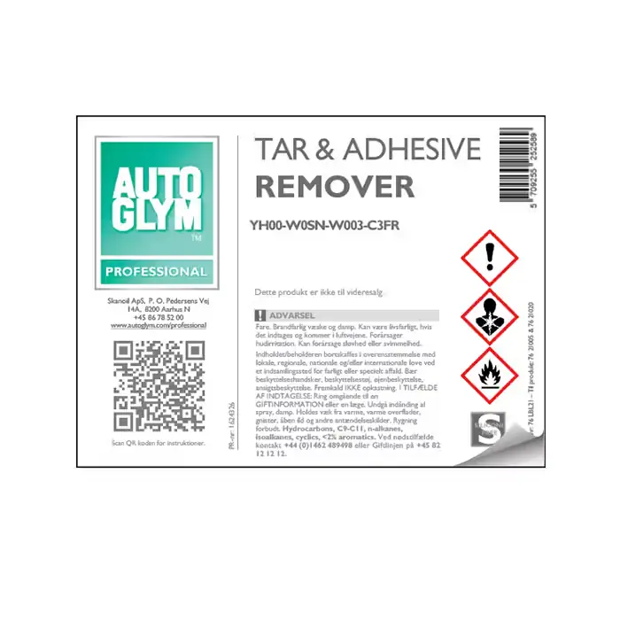 Sidste mulighed - AUTOGLYM Label Autoglym Tar & Adhesive Remover