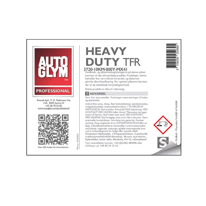 AUTOGLYM Label Autoglym Heavy Duty TFR - Sidste mulighed