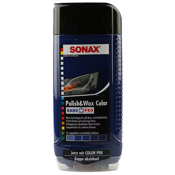 SONAX Polish og wax color blå 500ml | Bestil i dag