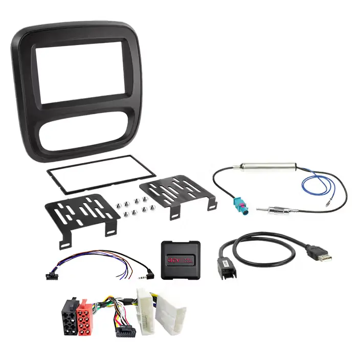 ACV 2-DIN kit Fiat/Nissan/Opel/Renault u/klima ratbetj. - Særpris