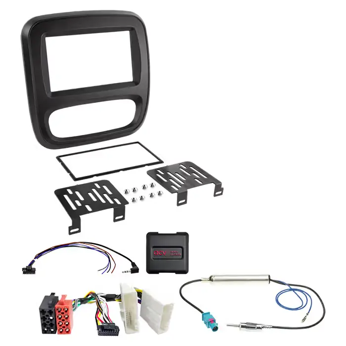 ACV 2-DIN kit Fiat/Nissan/Opel/Renault u/klima ratbetj. - Hurtig forsendelse