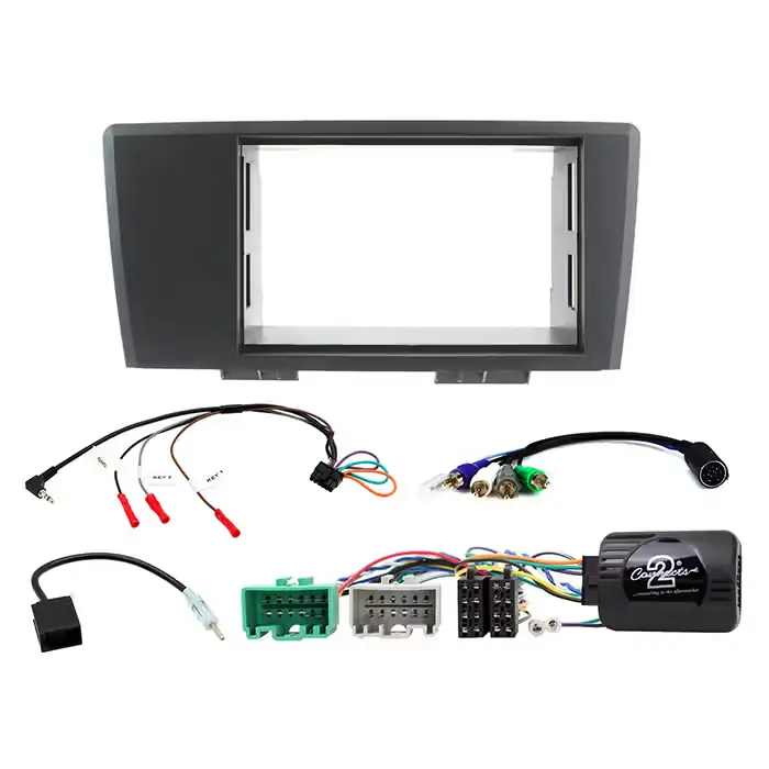Meget populær | CONNECTS2 2-DIN komplet radioramme kit til Volvo S60/V70 grå