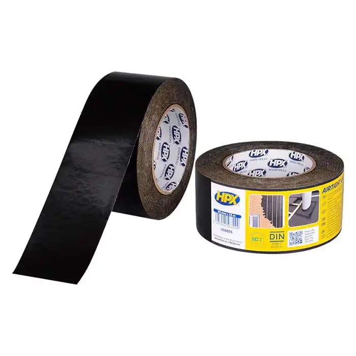 Spar ekstra - HPX HPX PE film tape, sort uv, 60mm x 25m