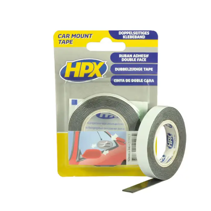 HPX HPX dobbeltklæbende tape 12mmx2m - Supergod pris