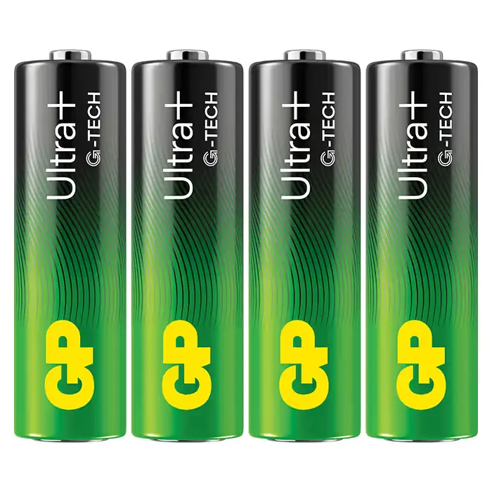 Outlet | GP-BATTERI GP Ultra Plus Alkaline AA-batteri 15AUP/LR6 4-pak