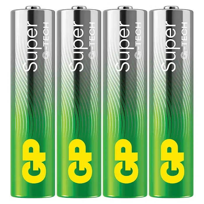 Premium kvalitet | GP-BATTERI GP Super Alkaline AAA-batteri 24A/LR03 4-pak