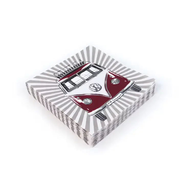 Populært produkt | VW-COLLECT Servietter, VW bus t1 "stripes"