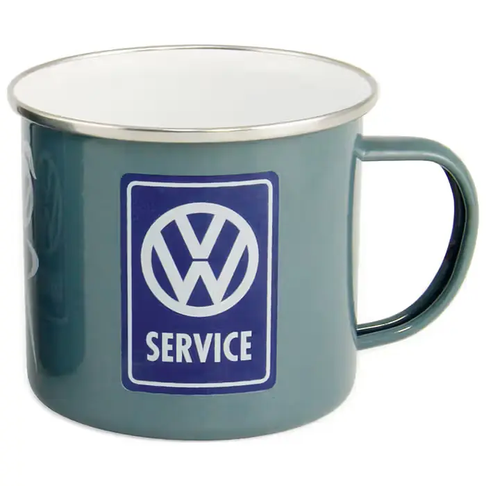 Ny på lager | VW-COLLECT Emaljekrus, VW T1 bus "VW service"